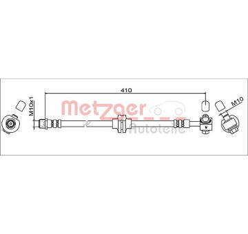 Brzdová hadice METZGER AUTOTEILE 4111608