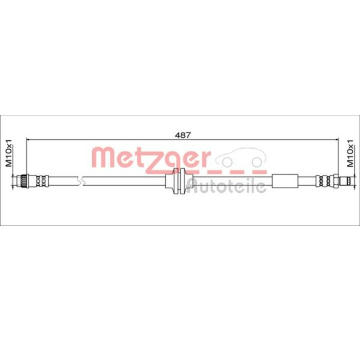 Brzdová hadice METZGER AUTOTEILE 4111792