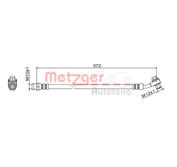 Brzdová hadice METZGER 4111795