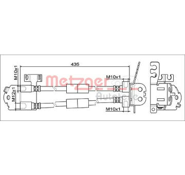 Brzdová hadice METZGER AUTOTEILE 4111812