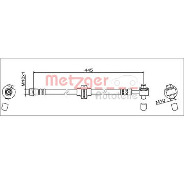 Brzdová hadice METZGER AUTOTEILE 4111952
