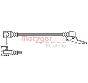 Brzdová hadice METZGER 4112545