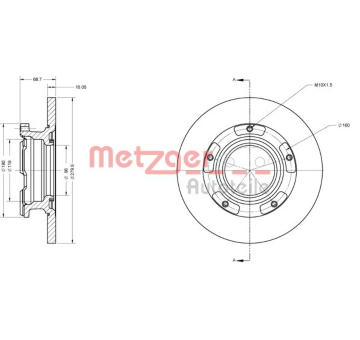 Brzdový kotouč METZGER 6110205