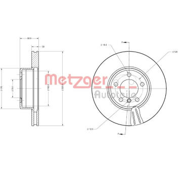 Brzdový kotouč METZGER 6110597