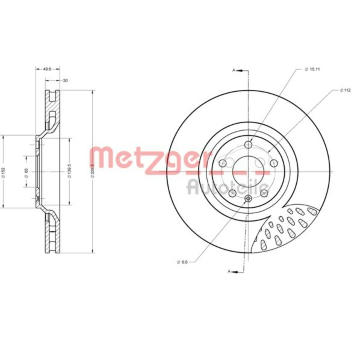 Brzdový kotouč METZGER 6110631