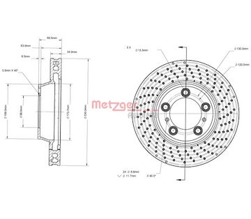 Brzdový kotouč METZGER 6110882