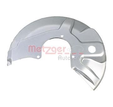 Ochranný plech proti rozstřikování, brzdový kotouč METZGER 6115431