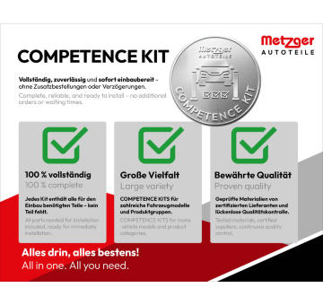 Sada brzdových čelistí METZGER AUTOTEILE KV 9363