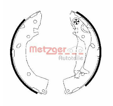 Sada brzdových čelistí METZGER MG 818