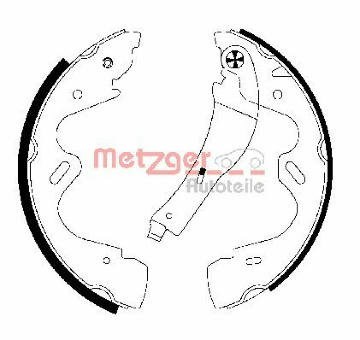 Sada brzdových čelistí METZGER MG 948