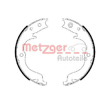 Sada brzdových čelistí, parkovací brzda METZGER AUTOTEILE MG 110