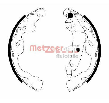 Sada brzdových čelistí METZGER MG 209