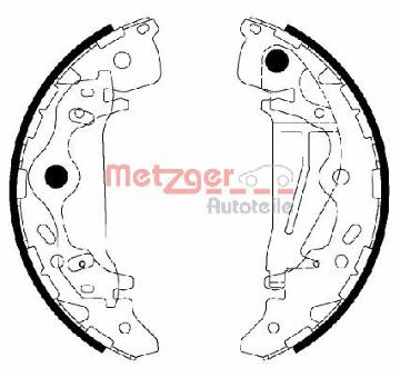 Sada brzdových čelistí METZGER MG 217