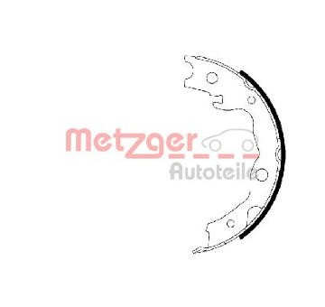 Sada brzdových čelistí, parkovací brzda METZGER MG 223