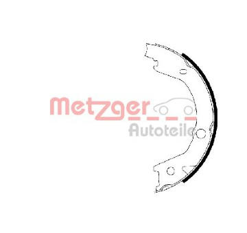 Sada brzdových čelistí, parkovací brzda METZGER MG 225