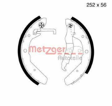 Sada brzdových čelistí METZGER MG 373
