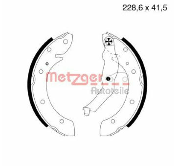 Sada brzdových čelistí METZGER MG 579