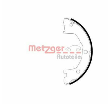 Sada brzdových čelistí, parkovací brzda METZGER MG 965