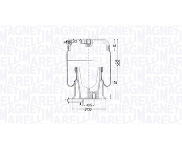 Mech, pneumatické odpružení MAGNETI MARELLI 030607020185