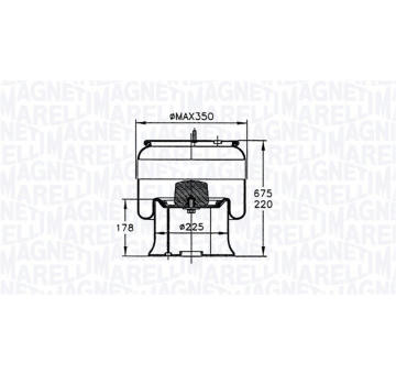 Mech, pneumaticke odpruzeni MAGNETI MARELLI 030607020192