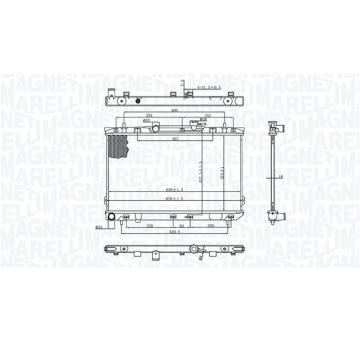 Chladič, chlazení motoru MAGNETI MARELLI 350213197200