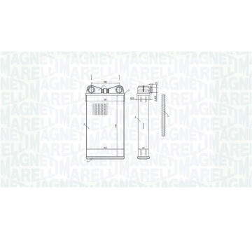 Výměník tepla, vnitřní vytápění MAGNETI MARELLI 350218472000