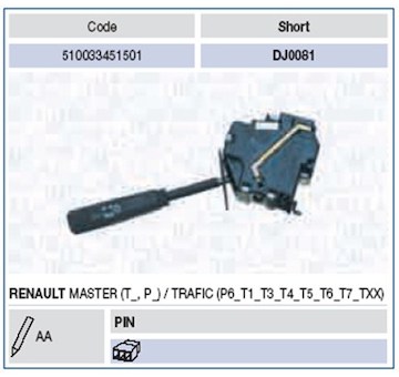 Spínač řízení MAGNETI MARELLI 510033451501