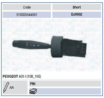 Spínač řízení MAGNETI MARELLI 510033544501