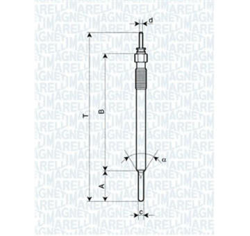Žhavicí svíčka MAGNETI MARELLI 062900088304