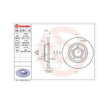 Brzdový kotouč MAGNETI MARELLI 360406001500