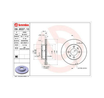 Brzdový kotouč MAGNETI MARELLI 360406004900