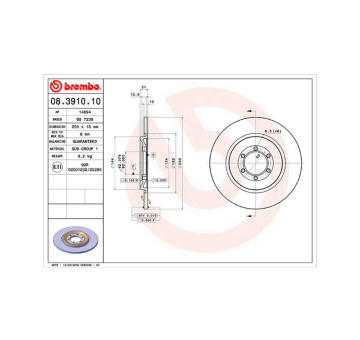 Brzdový kotouč MAGNETI MARELLI 360406009700