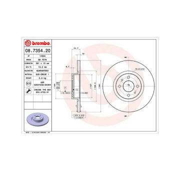 Brzdový kotouč MAGNETI MARELLI 360406010600