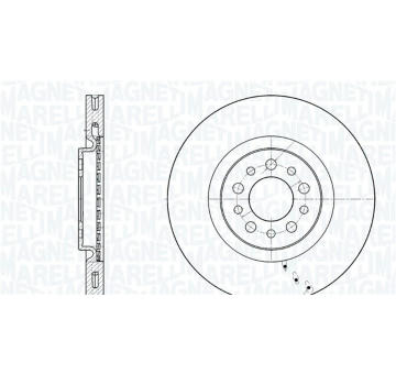 Brzdový kotouč MAGNETI MARELLI 360406011500