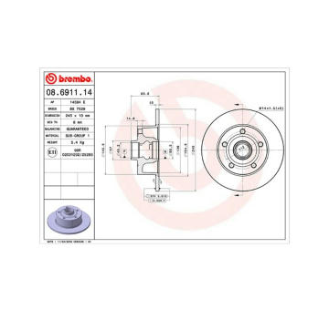 Brzdový kotouč MAGNETI MARELLI 360406012700