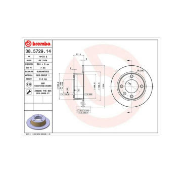 Brzdový kotouč MAGNETI MARELLI 360406018100