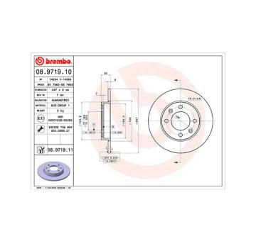 Brzdový kotouč MAGNETI MARELLI 360406019100