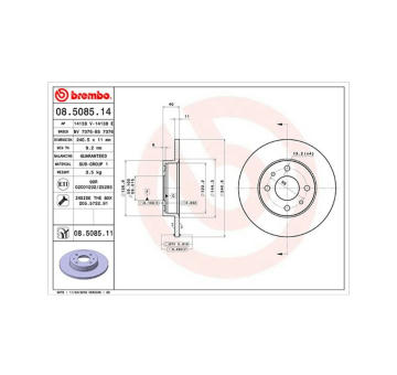 Brzdový kotouč MAGNETI MARELLI 360406021600