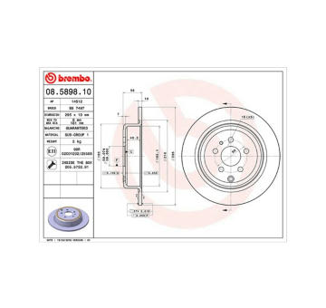 Brzdový kotouč MAGNETI MARELLI 360406022400