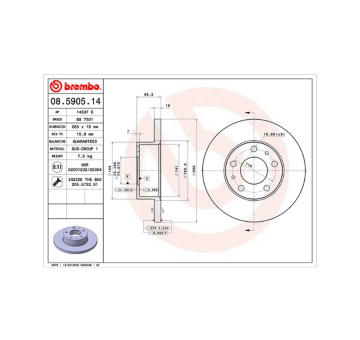 Brzdový kotouč MAGNETI MARELLI 360406022500