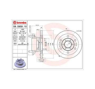 Brzdový kotouč MAGNETI MARELLI 360406022800