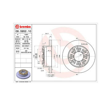 Brzdový kotouč MAGNETI MARELLI 360406022900