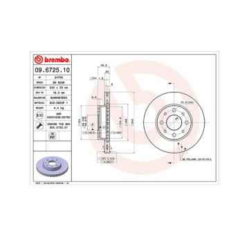 Brzdový kotouč MAGNETI MARELLI 360406023000