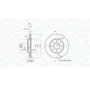 Brzdový kotouč MAGNETI MARELLI 360406023700