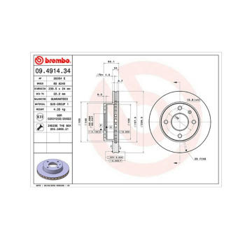 Brzdový kotouč MAGNETI MARELLI 360406024800