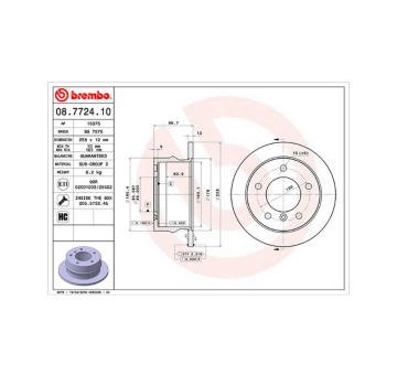 Brzdový kotouč MAGNETI MARELLI 360406032800