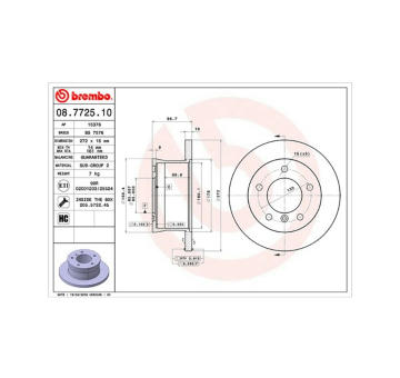 Brzdový kotouč MAGNETI MARELLI 360406033000