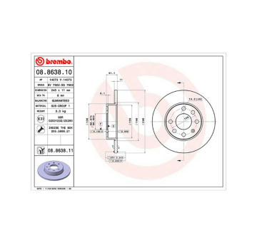 Brzdový kotouč MAGNETI MARELLI 360406039200