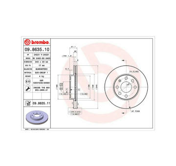Brzdový kotouč MAGNETI MARELLI 360406039300