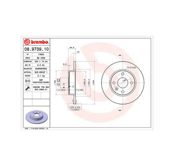 Brzdový kotouč MAGNETI MARELLI 360406039800